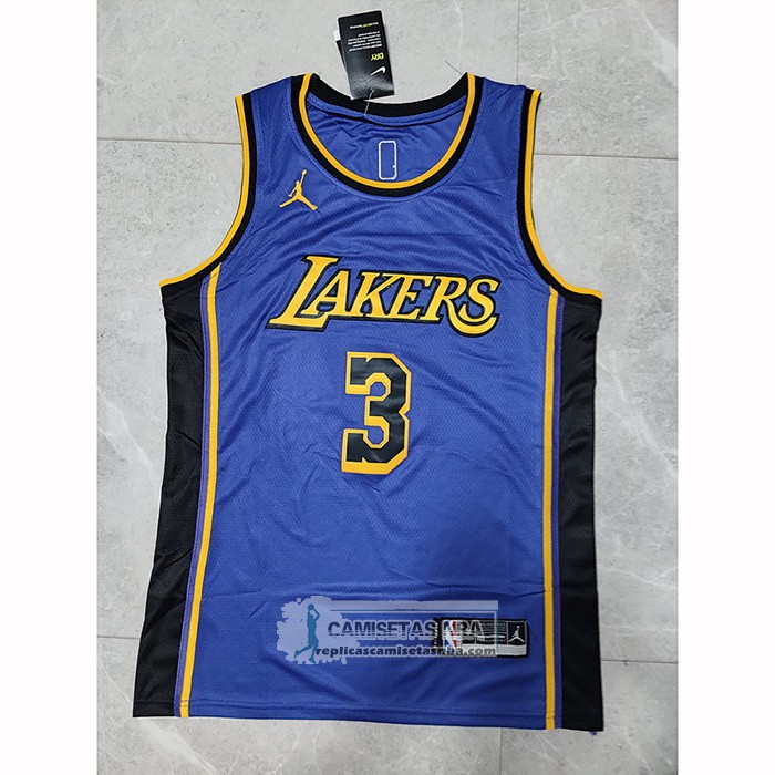 Camiseta Los Angeles Lakers Anthony Davis NO 3 Statement 2022-23 Violeta